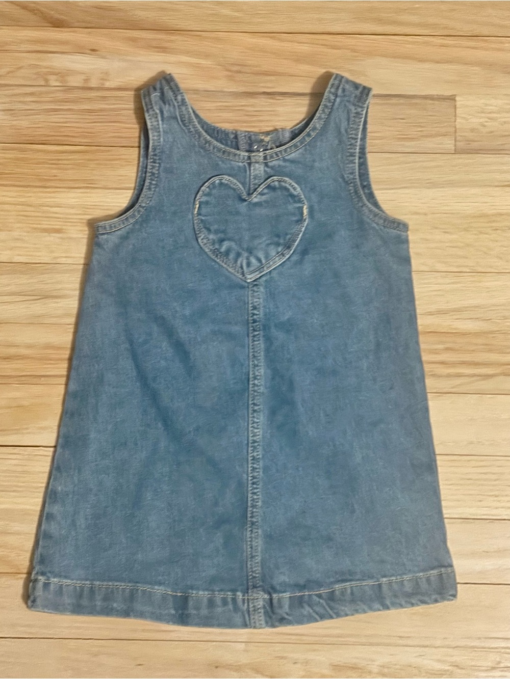 GAP Denim Baby Tank Top in Classic Blue